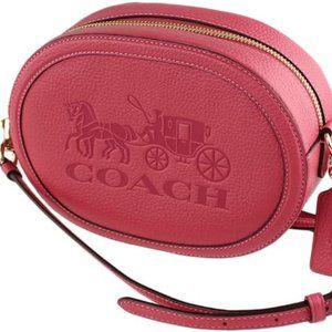 Coach Camera Bag With Horse And Carriage Pink